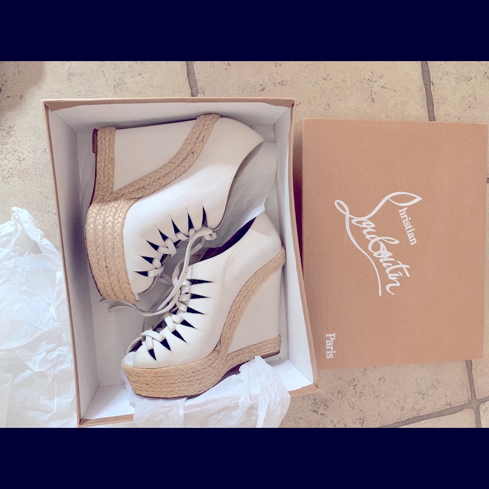 Balenciaga wedge espadrilles